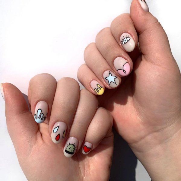 Маникюр на лето для подростков