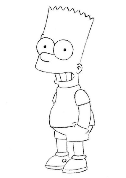 Барт симпсон рисунок