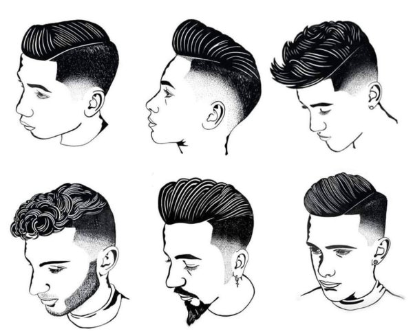 Разные мужские прически