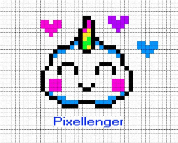 Рисунки по клеточкам для подростков