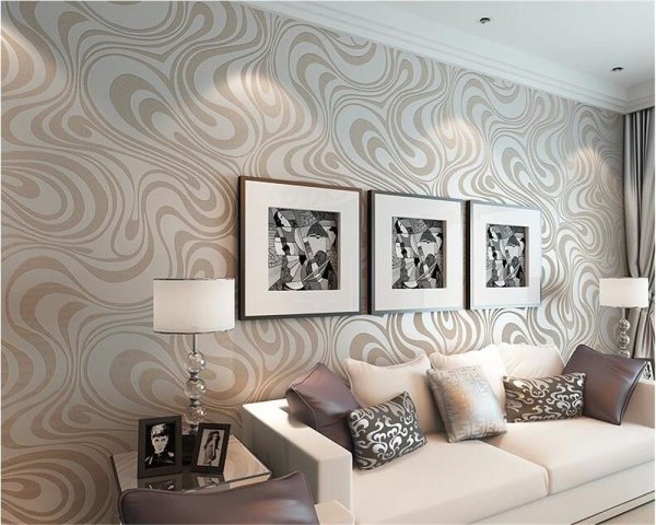 Модные обои для стен в гостиную современные