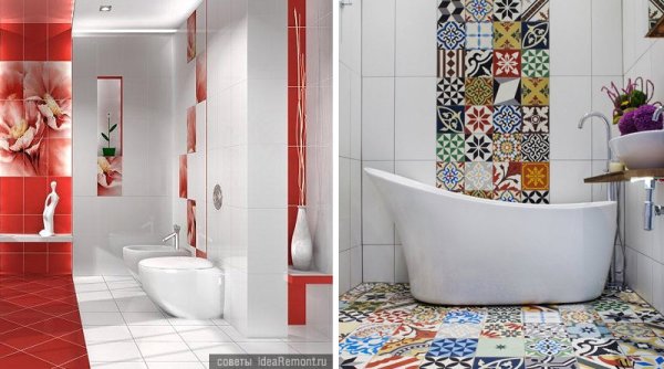 Выкладка керамической плитки