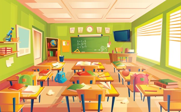 Классная комната мультяшная