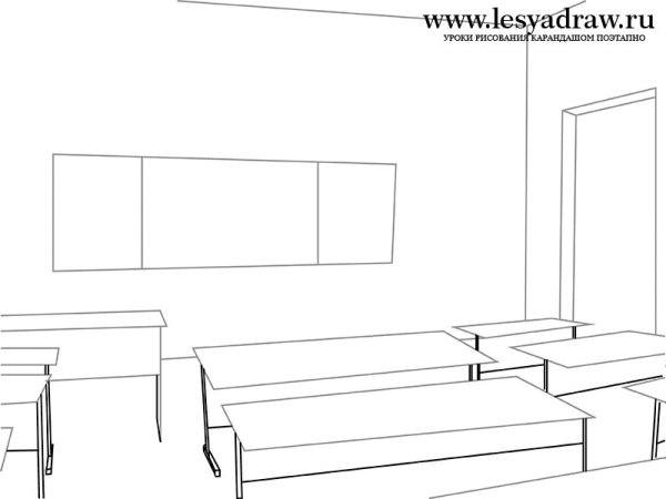 Отметьте объекты классной комнаты