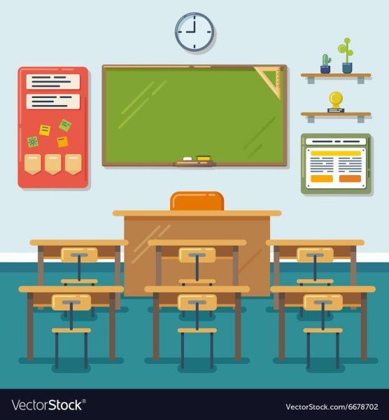 Иллюстрация парты в классе