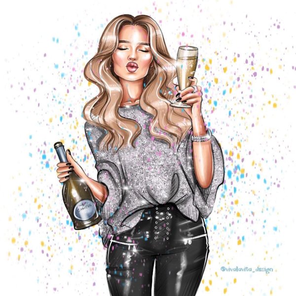 Модные иллюстрации Анастасия Касьянова