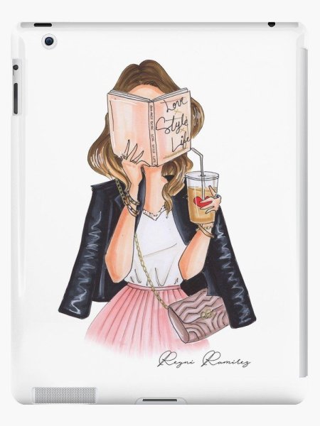 Модная девушка арт