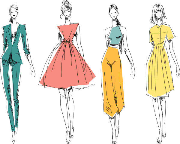 Силуэт модели для одежды