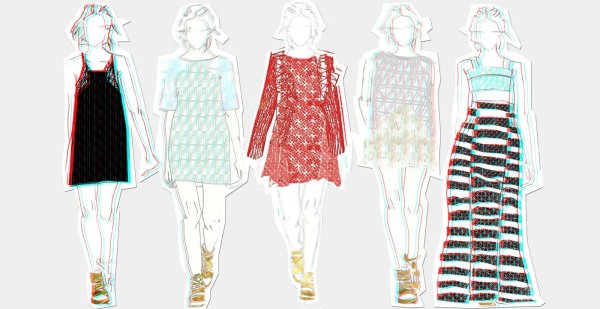 Стильные эскизы одежды