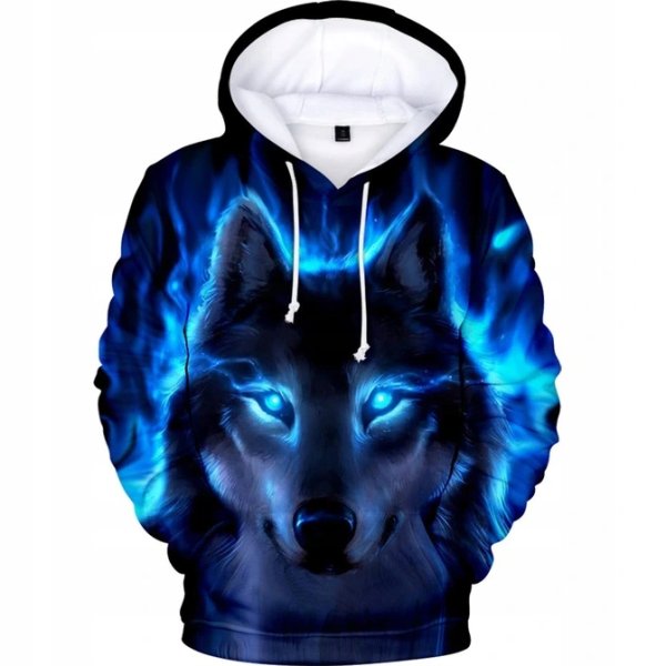 Мужская толстовка 3d Wolf XS