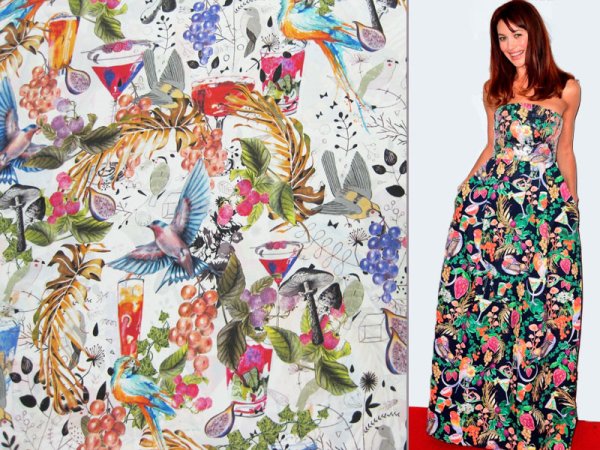 Ткани с яркими принтами