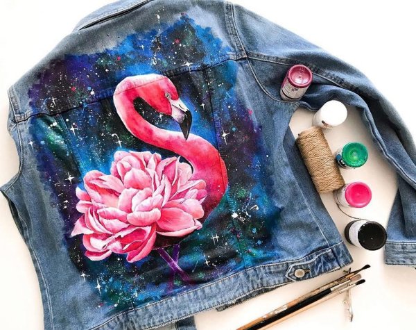 Роспись по ткани акрилом футер