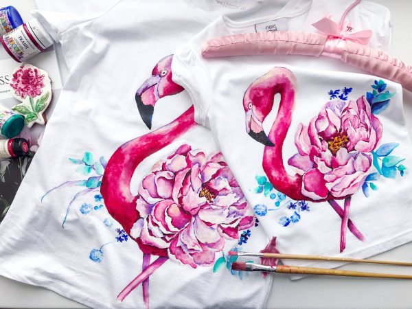 Роспись по ткани акриловыми красками