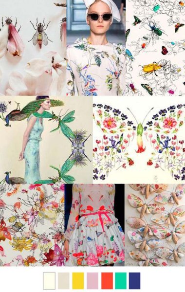 Модные летние расцветки принты