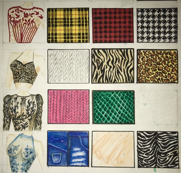 Разные фактуры ткани