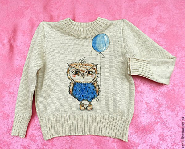 Детский вязаный свитер