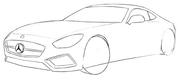 Мерседес АМГ ГТ 63 раскраска