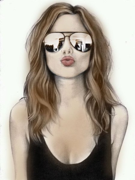 Красивые девушки рисунки на аву