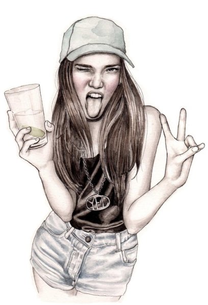 Нарисовать девочку