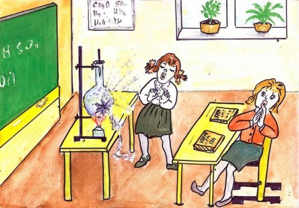 Рисунок на тему школа