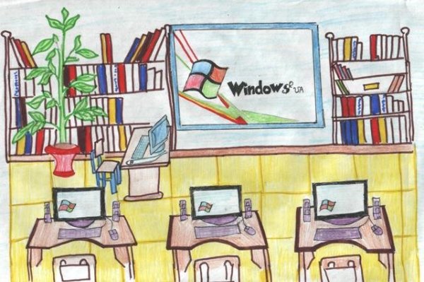 Рисунок на тему школа будущего