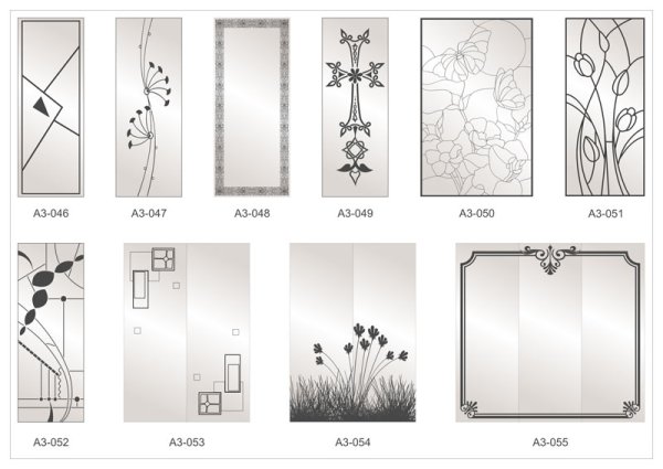 Пескоструйный рисунок на зеркале