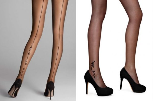 Колготки с рисунком женские