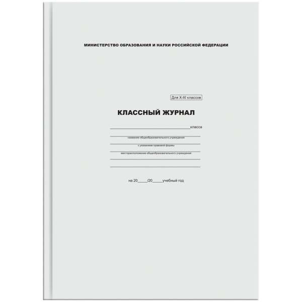 Классный журнал для 1-4 классов