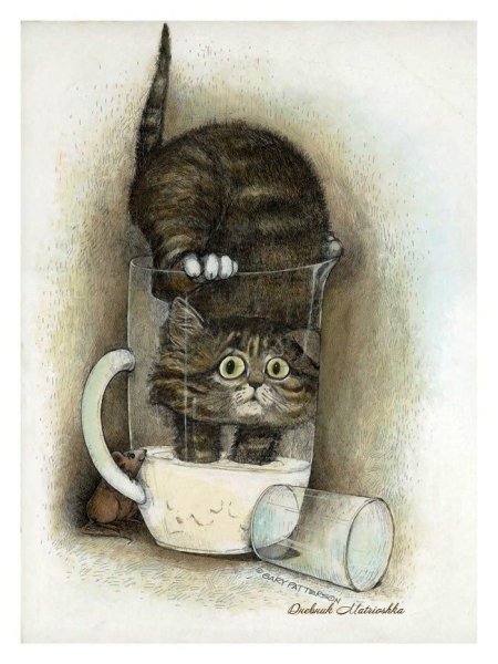 Котик иллюстрация