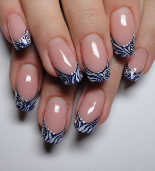 Дизайн ногтей френч