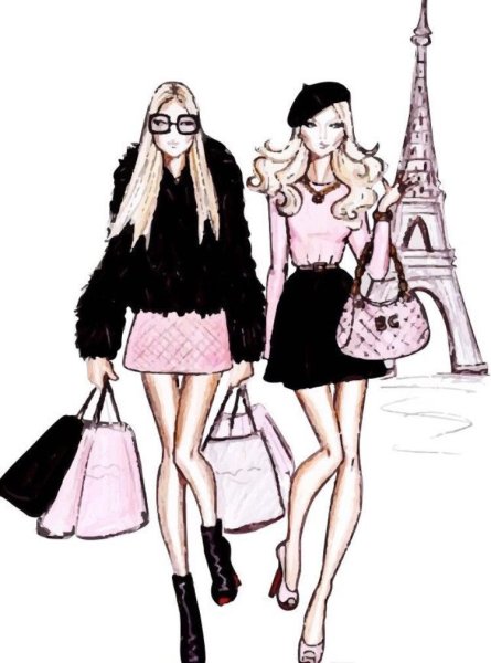 Модный образ рисунок