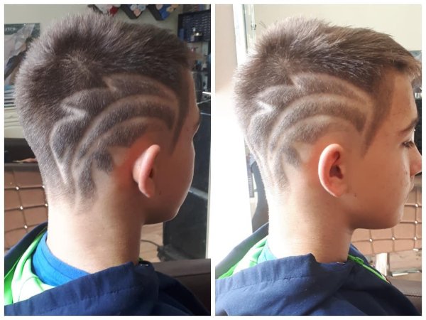 Детские стрижки с выбритыми висками