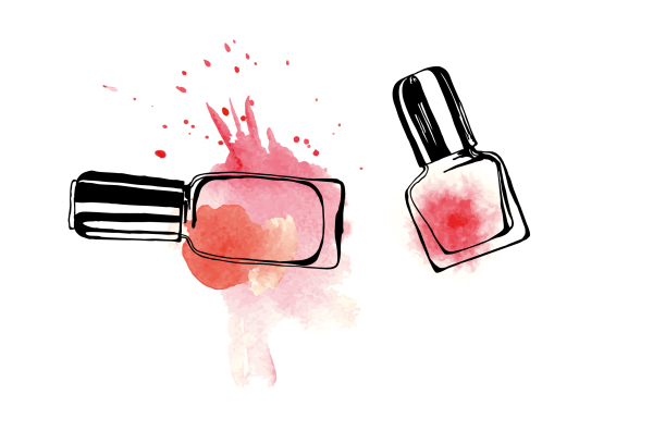 Шеллак рисунки на ногтях Весна