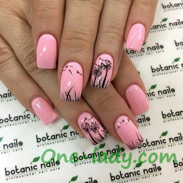 Ногти с блестками