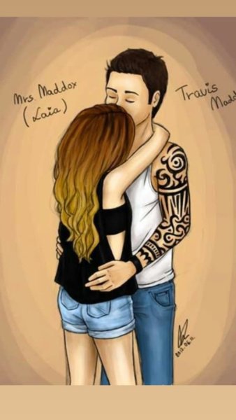 Парень и девушка мультяшные