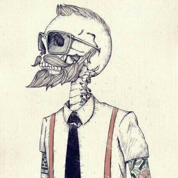 Скелет хипстер