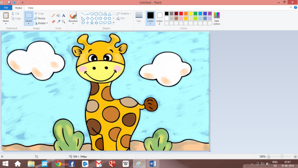 Рисунки в Paint