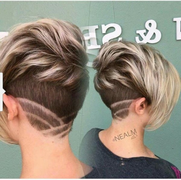 Короткие женские стрижки с выстригом