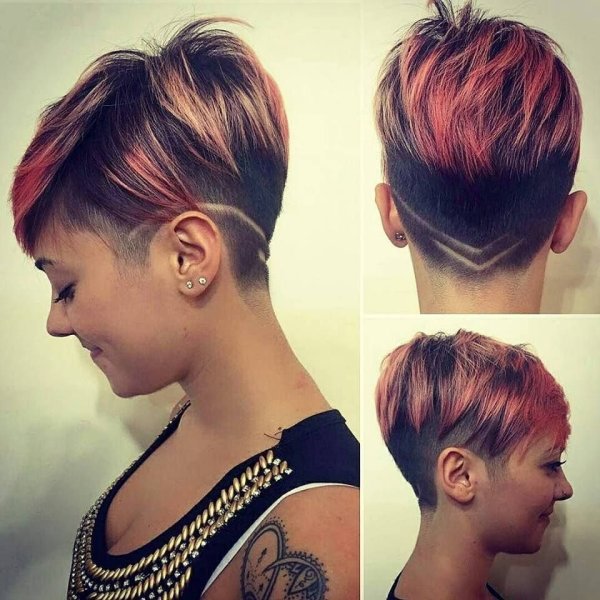 Стрижки с выбриванием