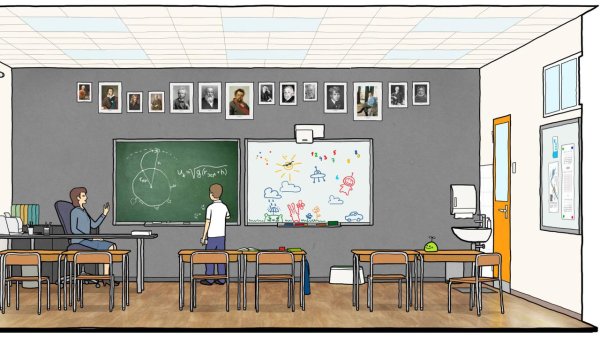 Современный класс рисунок