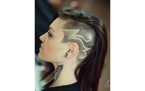 Узоры на висках