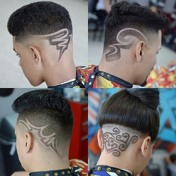 Мужские стрижки с рисунком фото