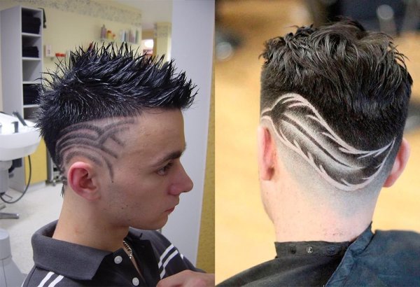 Фейд кроп затылок