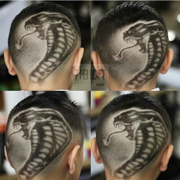 Мужские стрижки с узорами на голове