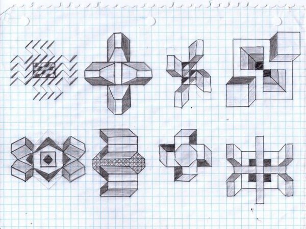 Рисунки по клеточкам