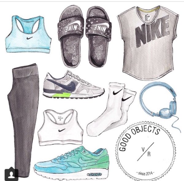 Спортивная одежда рисунок