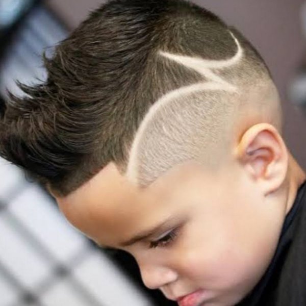 Стрижка с молнией для мальчика