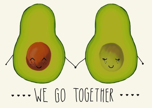 Авокадо прикольные