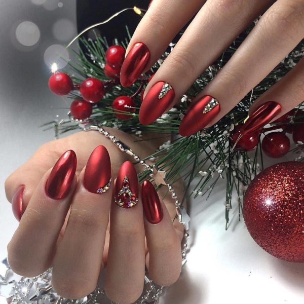 Красивые ногти на новый год
