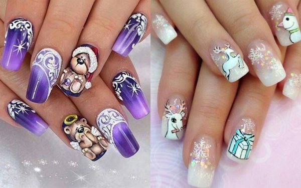 Новогодний маникюр